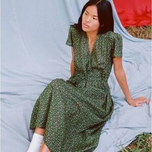 Christy Dawn The Simple Dawn Dress Petite - Moss Pear Harvest